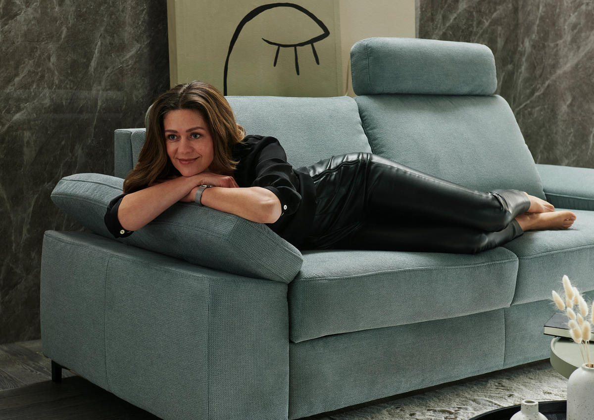 SCHLAFSOFA Mikrofaser Grau  - Schwarz/Grau, KONVENTIONELL, Textil/Metall (212/87/103cm) - Dieter Knoll