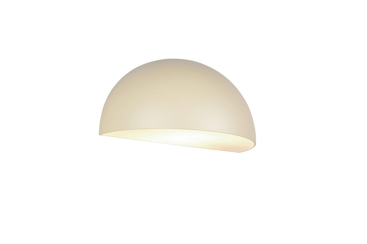 AUSSENWANDLEUCHTE - Sandfarben/Weiss, Design, Kunststoff/Metall (14,0/27/15.5cm) - Trio Leuchten