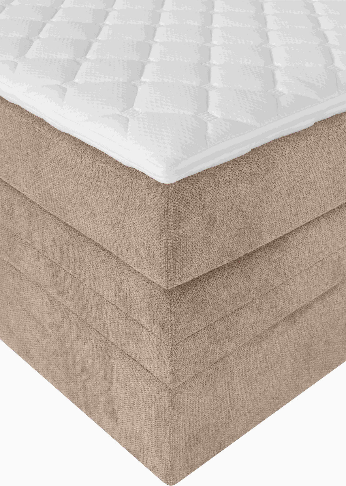BOXSPRINGBETT 180/200 cm  in Hellrosa  - Hellrosa/Schwarz, Konventionell, Holz/Textil (180/200cm) - Welnova