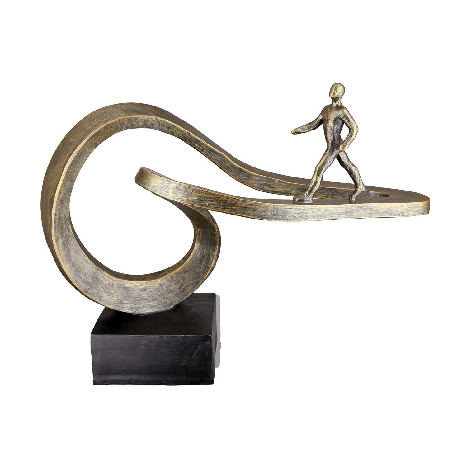 SKULPTUR - Bronzefarben, LIFESTYLE, Kunststoff (32/25/15cm)