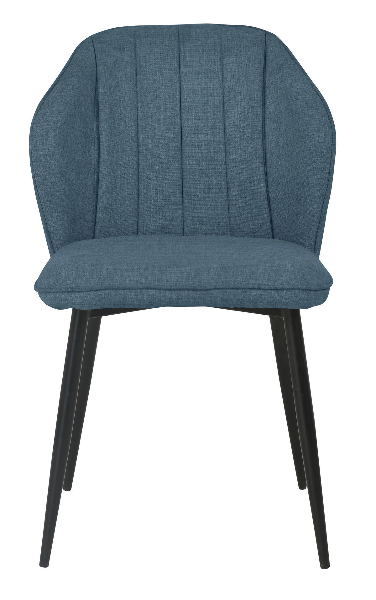 STOL, les, kovina, tekstil modra  - modra/črna, Moderno, kovina/tekstil (52.5/86/60cm) - Xora
