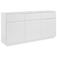 SIDEBOARD Weiß  169/86/38 cm  - Weiß, MODERN, Holzwerkstoff (169/86/38cm) - Carryhome