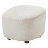 HOCKER Cord Creme  - Creme/Schwarz, Design, Kunststoff/Textil (54/41/57cm) - SetOne by Musterring