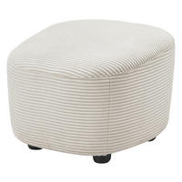 HOCKER Cord Creme  - Creme/Schwarz, Design, Kunststoff/Textil (54/41/57cm) - SetOne by Musterring