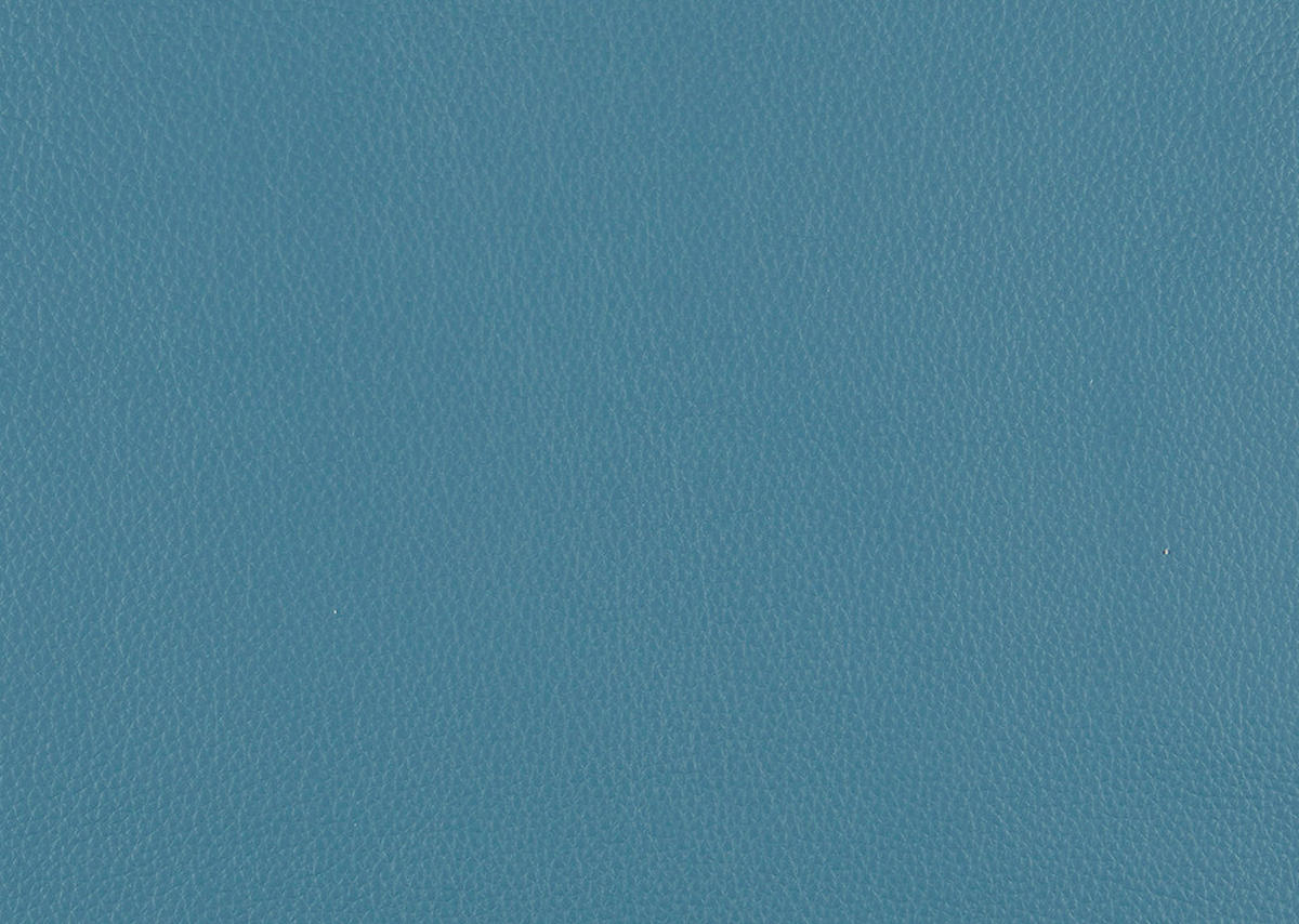 ECKSOFA in Echtleder Hellblau  342/158 cm  - Schwarz/Hellblau, MODERN, Leder/Metall (342/158cm) - Chilliano