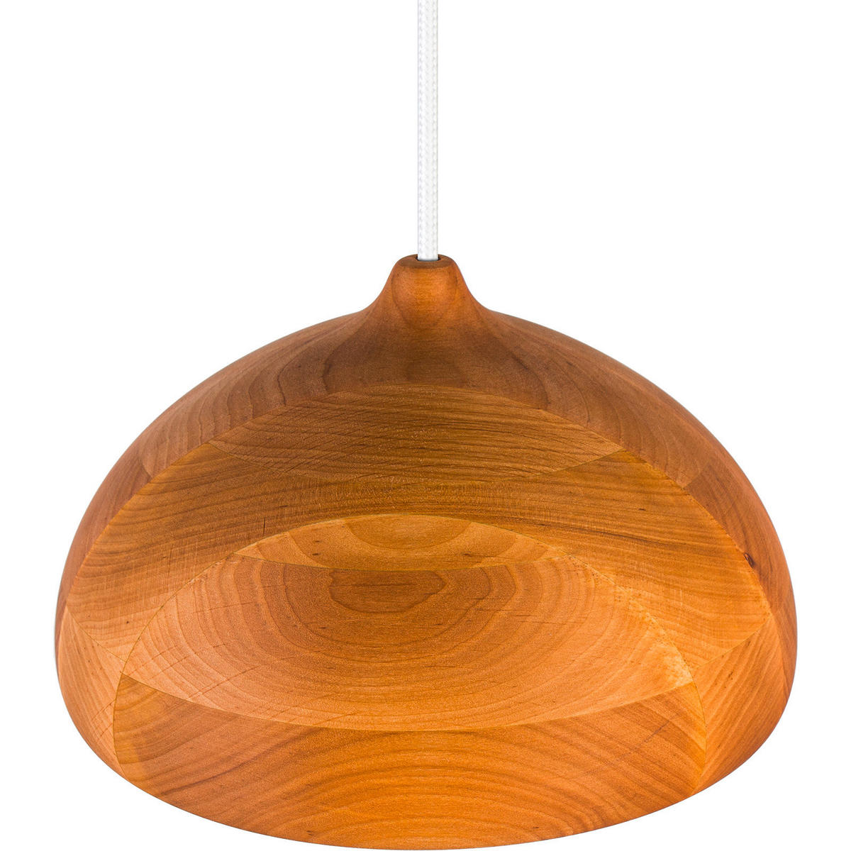 ZÁVĚSNÉ SVÍTIDLO, 22,5/90-140 cm  - bílá/barvy olše, Natur, dřevo (22,5/90-140cm)
