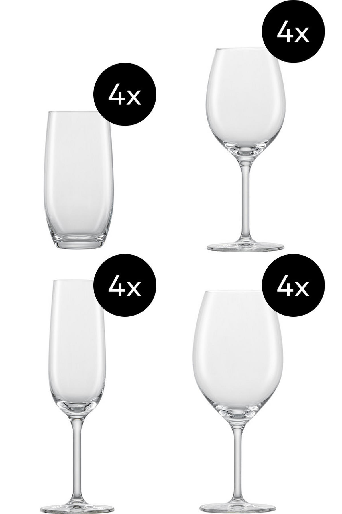 GLÄSERSET For You 16-teilig  - Transparent, Design, Glas - Schott Zwiesel