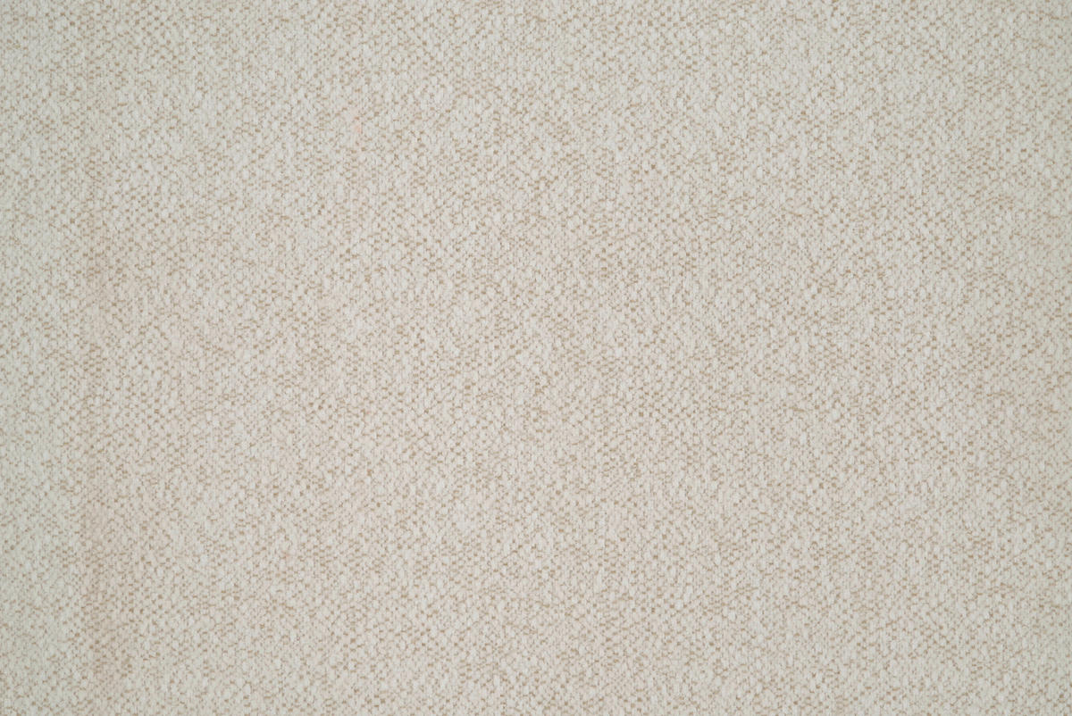 ECKSOFA in Chenille Creme  - Creme/Schwarz, Design, Kunststoff/Textil (254/160cm) - MID.YOU