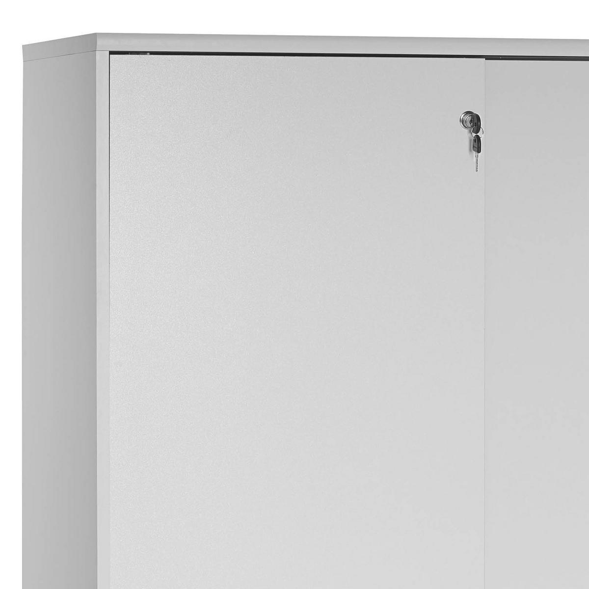 AKTENSCHRANK 100/152,8/39,5 cm  - Hellgrau, Basics, Holzwerkstoff (100/152,8/39,5cm) - MID.YOU