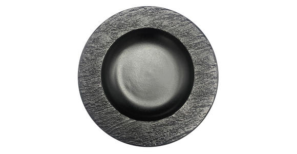 SUPPENTELLER Black Rock 21,7 cm   - Schwarz, Design, Keramik (21,7cm) - Novel