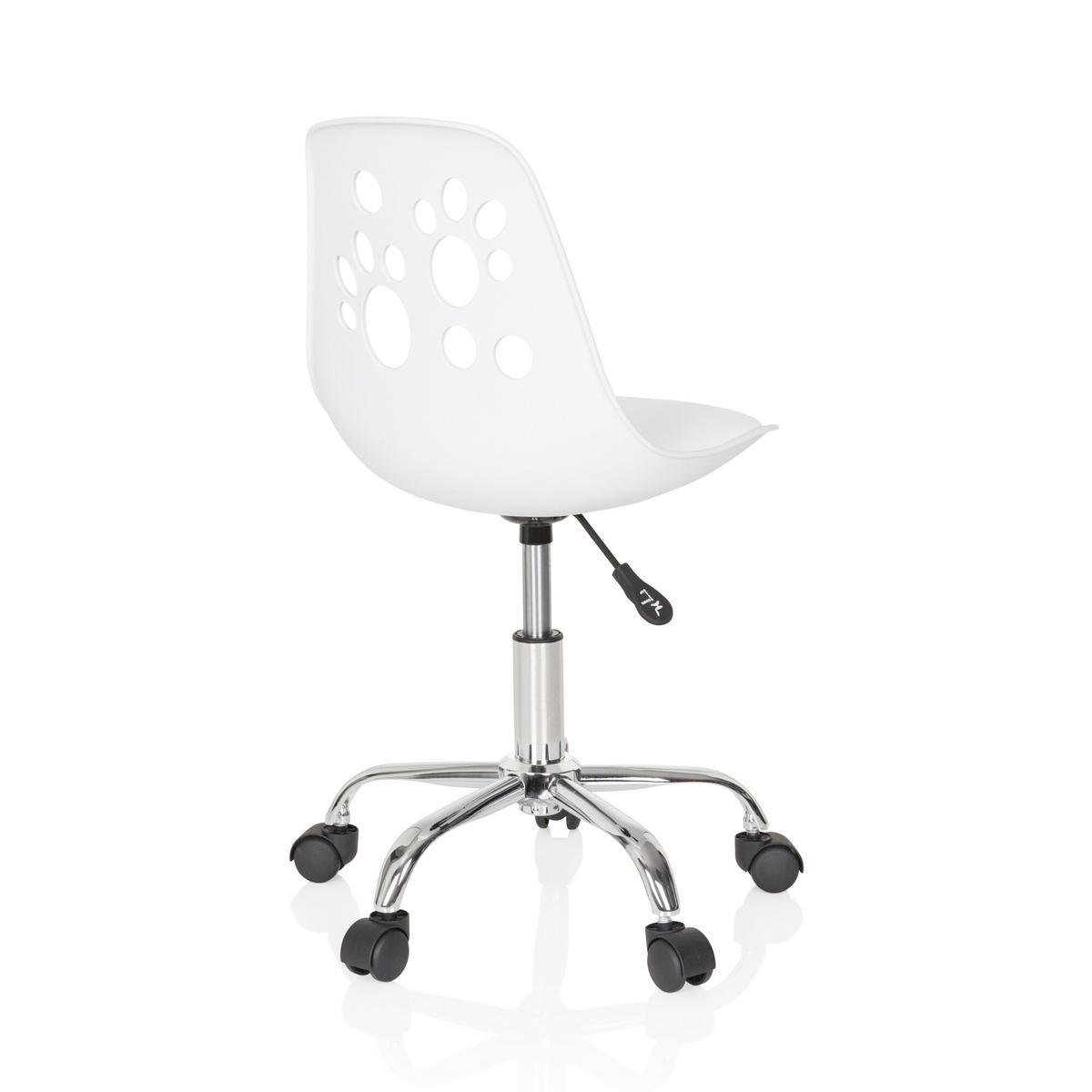 OTOČNÁ ŽIDLE PRO MLÁDEŽ, bílá - bílá, Moderní, textil/plast (40/72-82/44cm) - MID.YOU