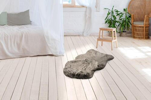 KOŽEŠINOVÝ KOBEREC, 60/90 cm, hnědá, olivově zelená - hnědá/olivově zelená, Design, textil (60/90cm)