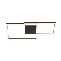 LED-DECKENLEUCHTE Paris 49/24,5/5 cm   - Schwarz, Basics, Metall (49/24,5/5cm) - Boxxx