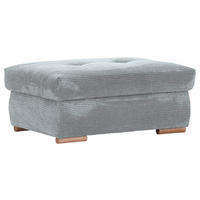 HOCKERBANK in Textil Hellgrau  - Eichefarben/Hellgrau, Konventionell, Holz/Textil (103/45/71cm) - Carryhome