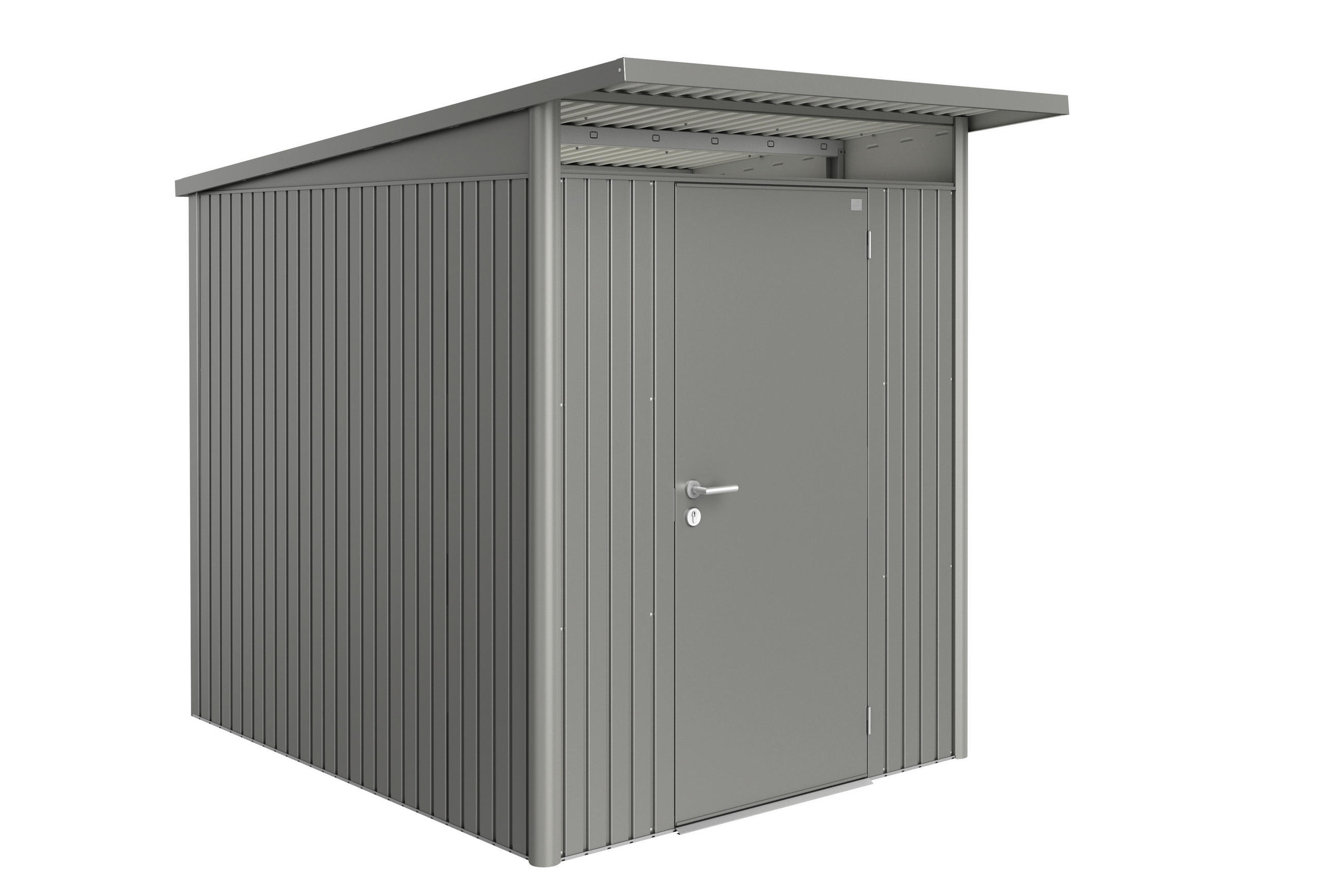 GERÄTEHAUS 180/218/260 cm  - Anthrazit, Basics, Metall (180/218/260cm) - Biohort