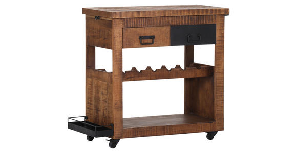 BARWAGEN BARNEY - Schwarz/Naturfarben, KONVENTIONELL, Holz/Holzwerkstoff (97/43/85cm) - Landscape