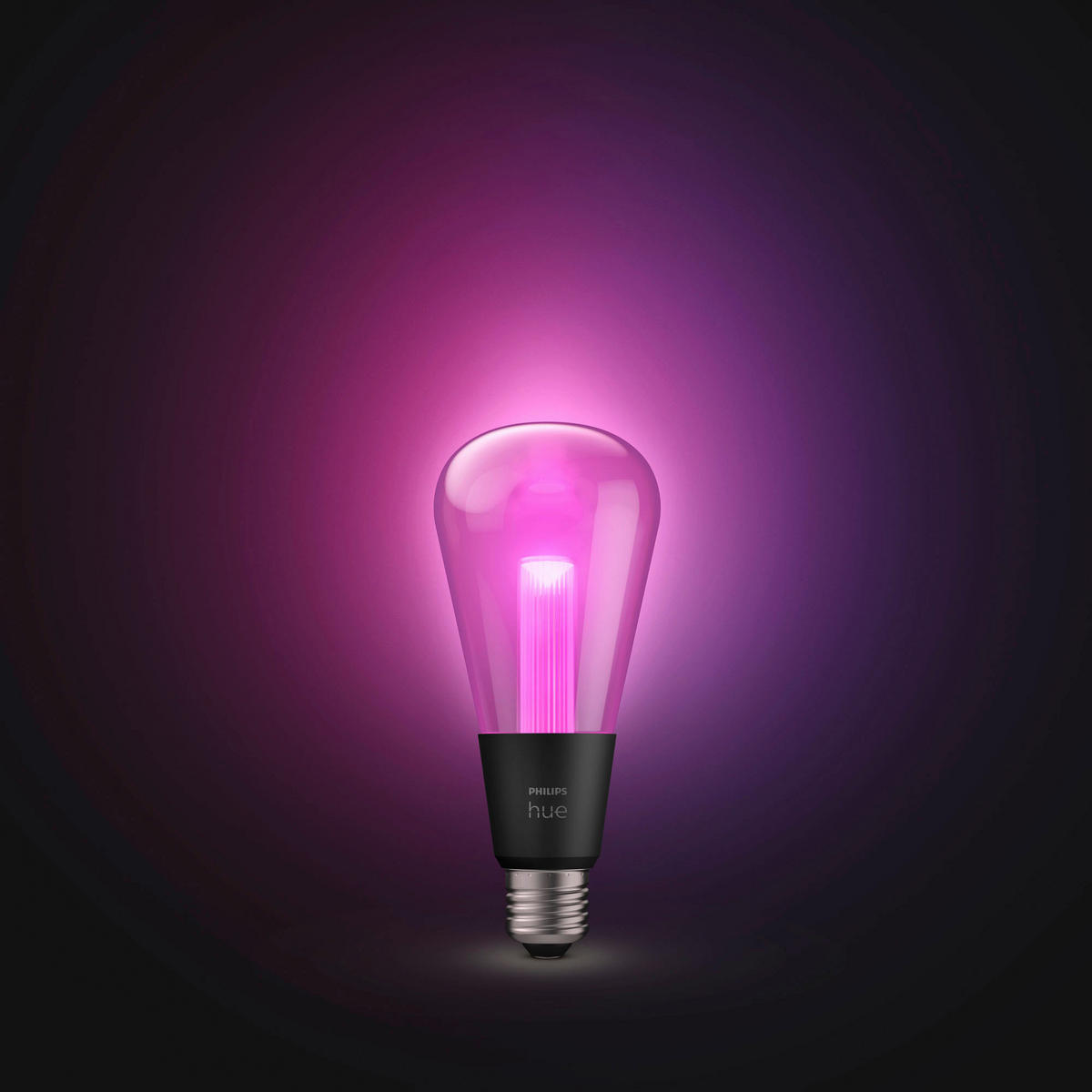 LED-LEUCHTMITTEL   E27 6,8 W  - Schwarz, Basics, Glas (7,2/16,8/7,2cm) - Philips HUE