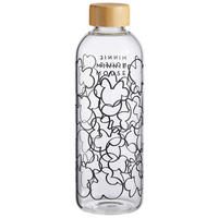 TRINKFLASCHE 1,03 L  - Klar/Transparent, Basics, Glas/Holz (8/25/8cm) - Disney