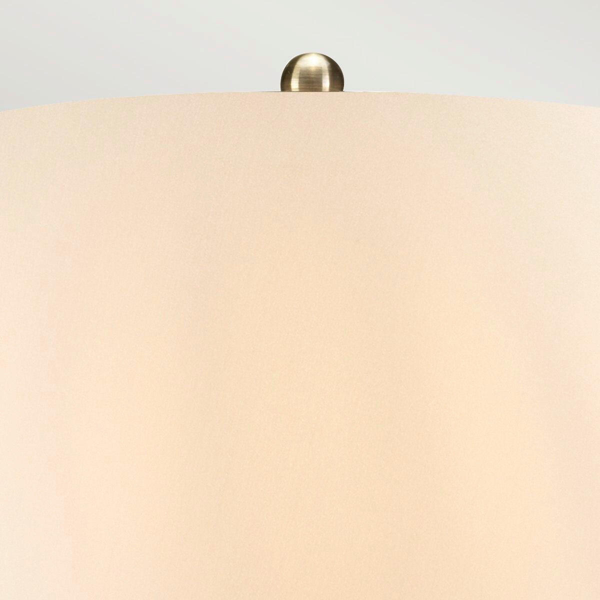 STOLNÍ LAMPA, E27, 71/46 cm  - bronzová/čiré, Konvenční, textil/keramika (71/46cm) - Elstead Lighting