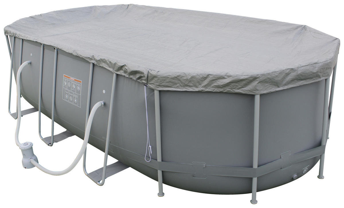 POOL-SET LAMAR 274 549/274/122 cm  - KONVENTIONELL, Kunststoff/Metall (549/274/122cm)