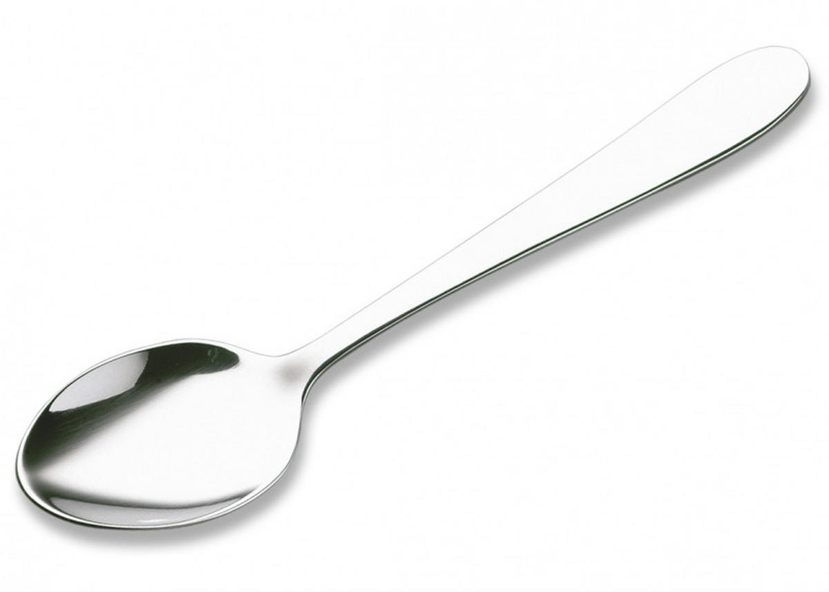 LŽIČKA NA ESPRESSO - barvy stříbra, Basics, kov (2.4/11/0.9cm) - Justinus