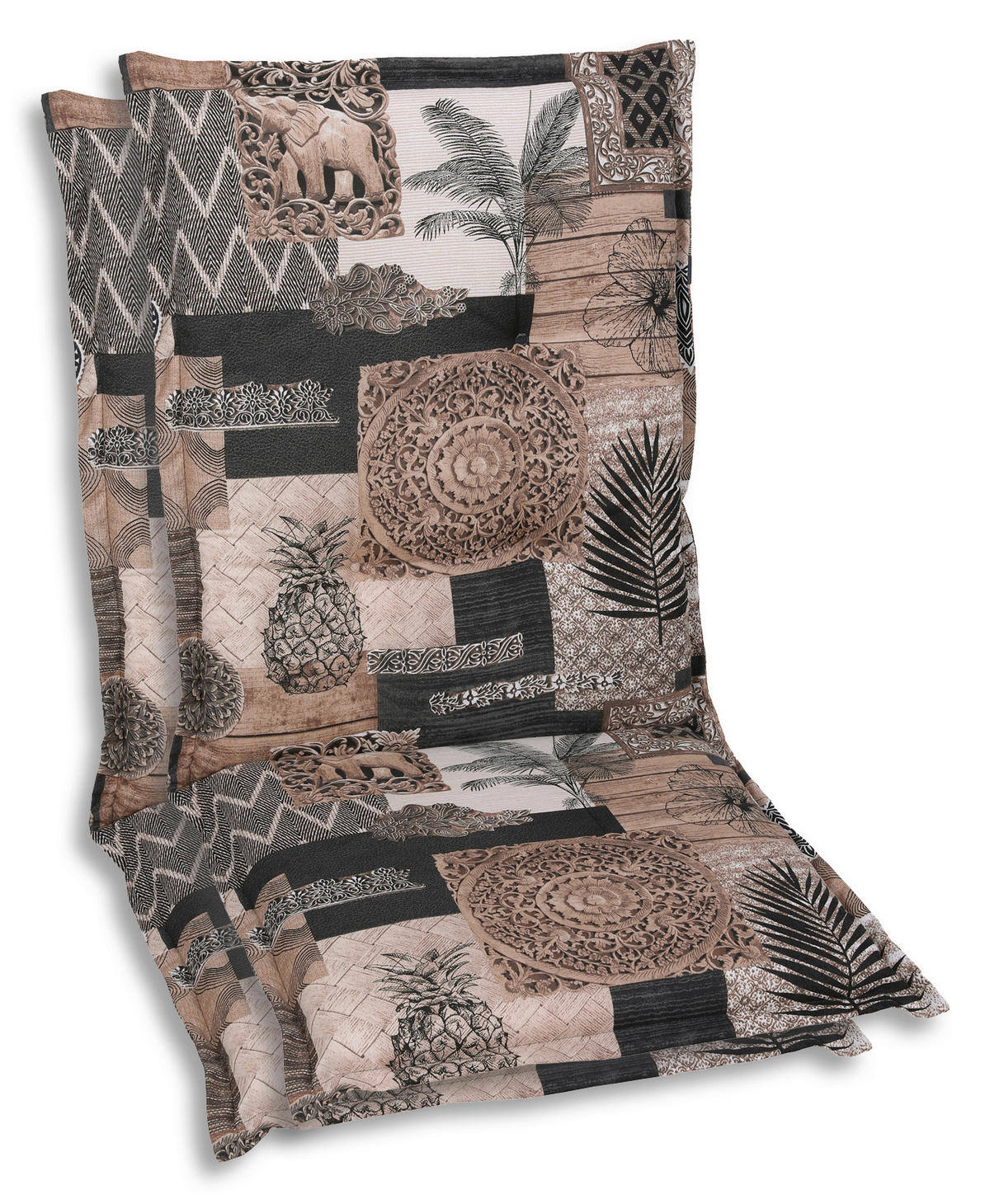 SESSELAUFLAGENSET in Beige Federn  - Beige, Basics, Textil (50/7/110cm)