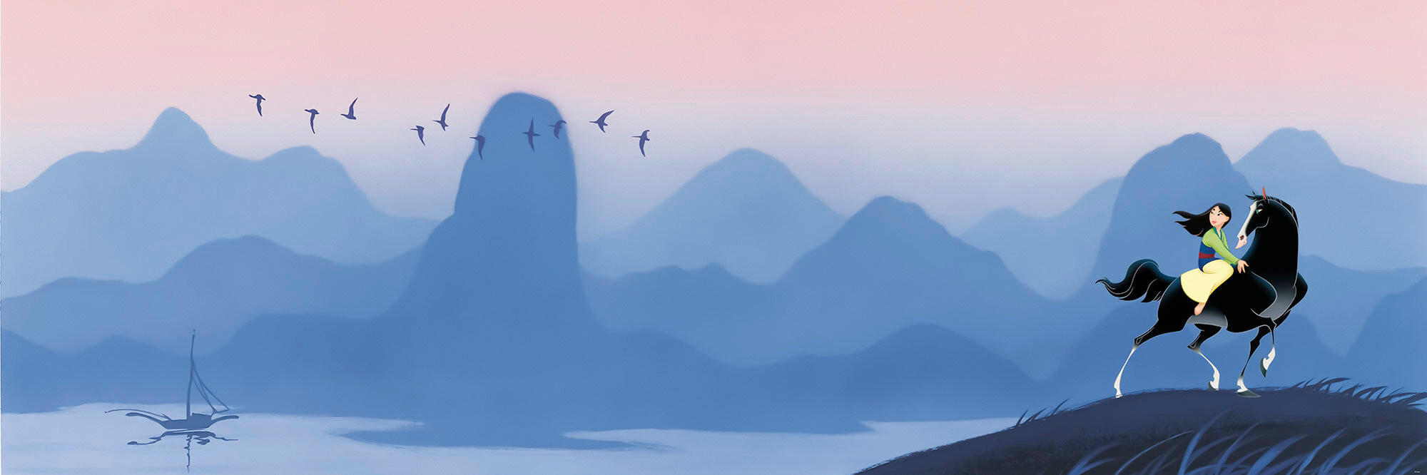 FOTOTAPETE  - Blau/Rosa, Trend, Papier (300/100cm) - Xora