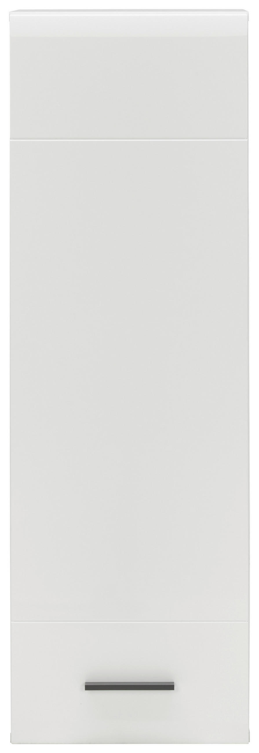 ZÁVESNÁ VITRÍNA, antracitová, biela, 40/122/35 cm - biela/antracitová, Modern, kompozitné drevo/plast (40/122/35cm) - Hom`in