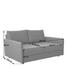 SCHLAFSOFA Flachgewebe Grau - Grau, Design, Textil (166-204/88/110-120cm) - Bali