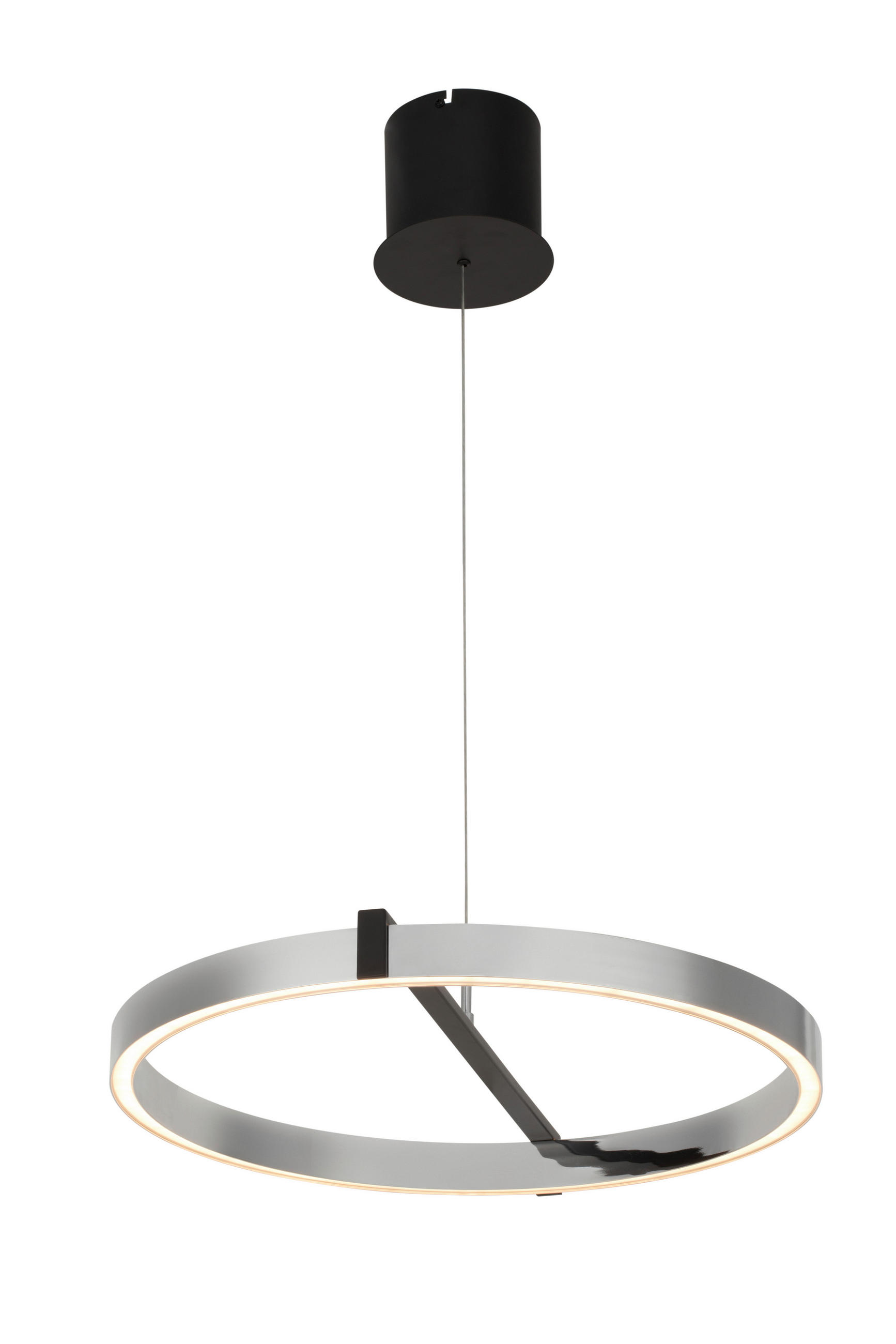 ZÁVESNÉ LED SVIETIDLO, 50/50-200 cm  - číra, Trend, kov/plast (50/50-200cm) - Dieter Knoll