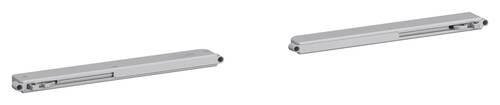 TÜRDÄMPFER 27/2/5 cm 2-teilig Silberfarben  - Silberfarben, Kunststoff/Metall (27/2/5cm) - home24