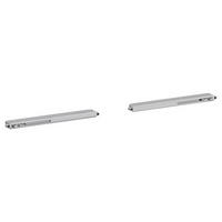 TÜRDÄMPFER 27/2/5 cm 2-teilig Silberfarben  - Silberfarben, Kunststoff/Metall (27/2/5cm) - home24