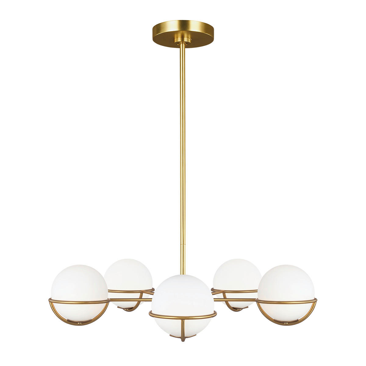 KRONLEUCHTER Elstead Apollo 81.3/61.1 cm   - Messingfarben, Basics, Glas/Metall (81.3/61.1cm) - Elstead Lighting