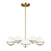 KRONLEUCHTER Elstead Apollo 81.3/61.1 cm   - Messingfarben, Basics, Glas/Metall (81.3/61.1cm) - Elstead Lighting