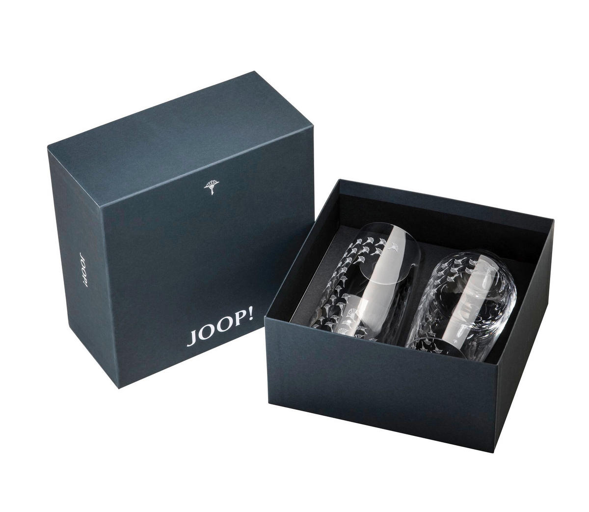 LONGDRINKGLAS FADED CORNFLOWER 460 ml 2-teilig  - Design, Glas (7,6/14,5cm) - Joop!