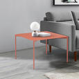 COUCHTISCH 60/60/40 cm quadratisch Terracotta  - Terracotta, Design, Metall (60/60/40cm) - Carryhome