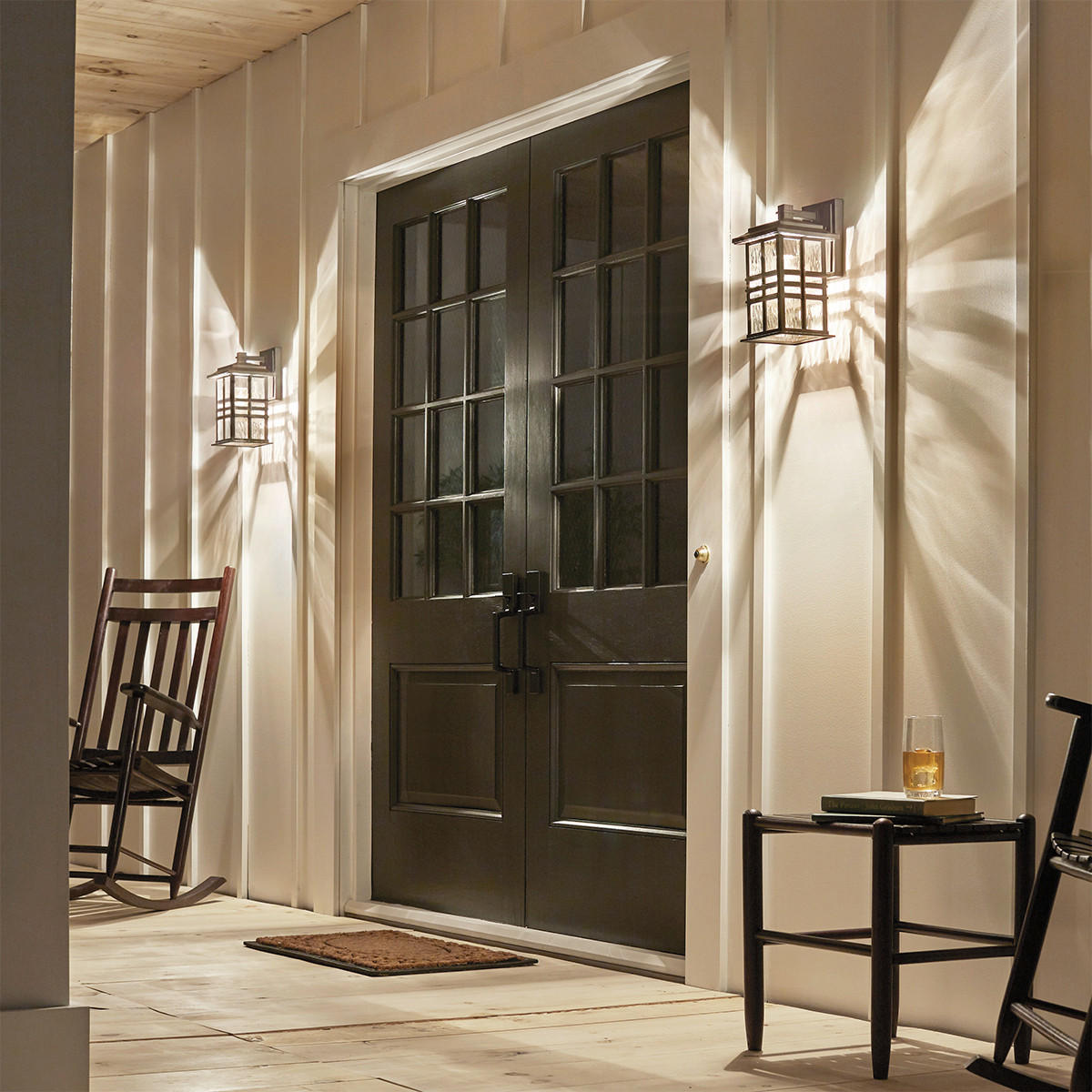 AUSSENWANDLEUCHTE - Bronzefarben, Konventionell, Glas (16,5/19/30,2cm) - Elstead Lighting