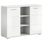 KOMMODE  in 110/83/37 cm  - Weiß Hochglanz, Design, Holzwerkstoff/Kunststoff (110/83/37cm) - Xora