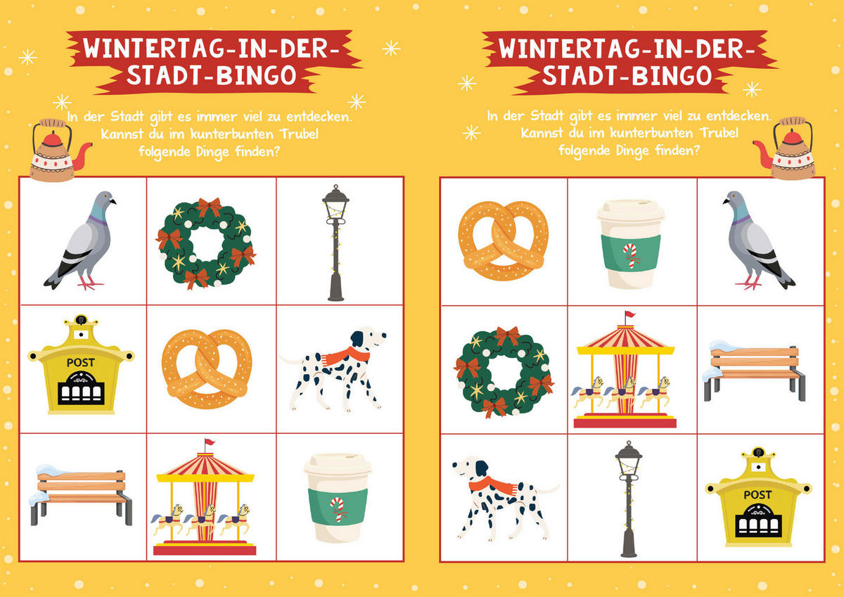 RÄTSELHEFT Winter-Bingo  - Multicolor, Basics, Papier (29,7/21/1cm)