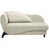 RÉCAMIERE in Webstoff Beige  - Beige/Schwarz, Modern, Holz/Textil (171-190/87/84cm) - Joka