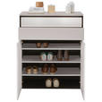 GARDEROBE 5-teilig  in 266/200/38 cm  - Beige/Schwarz, KONVENTIONELL, Glas/Holzwerkstoff (266/200/38cm) - Voleo