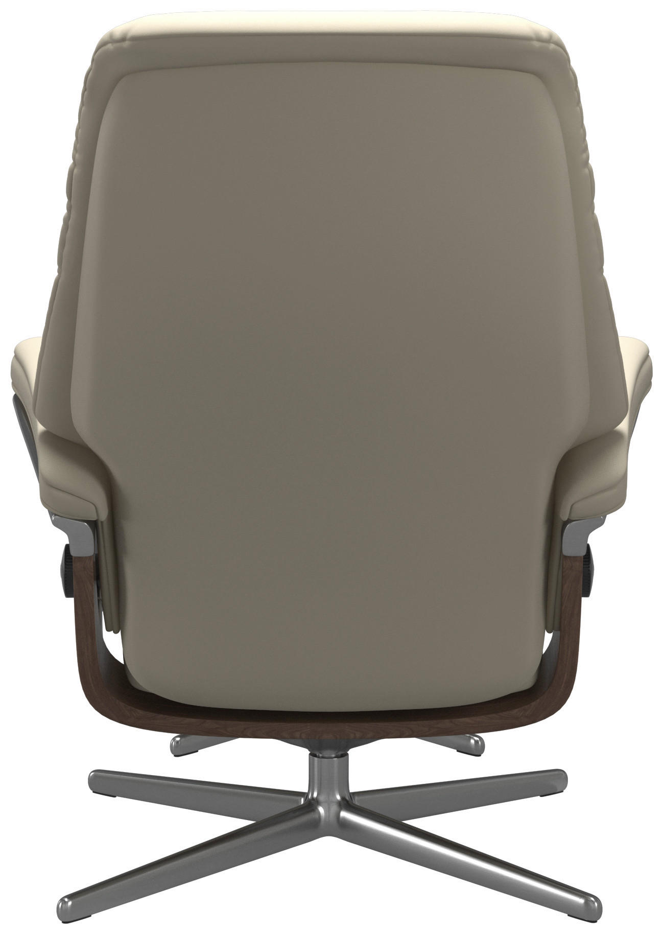 Thumbnail - Stressless Relaxsesselset Sunrise, Beige, Walnuss, Holz, Leder, Echtleder, Rindleder, Buche, Schichtholz, 83x105x74 cm, ...