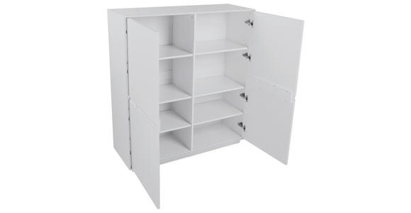 HIGHBOARD Hellgrau  - Hellgrau, MODERN, Holzwerkstoff (113/125/40cm) - Xora