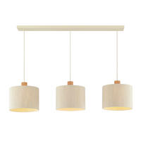 HÄNGELEUCHTE ARLO 120/150/28 cm  - Beigebraun/Braun, Natur, Holz/Textil (120/150/28cm) - Brilliant