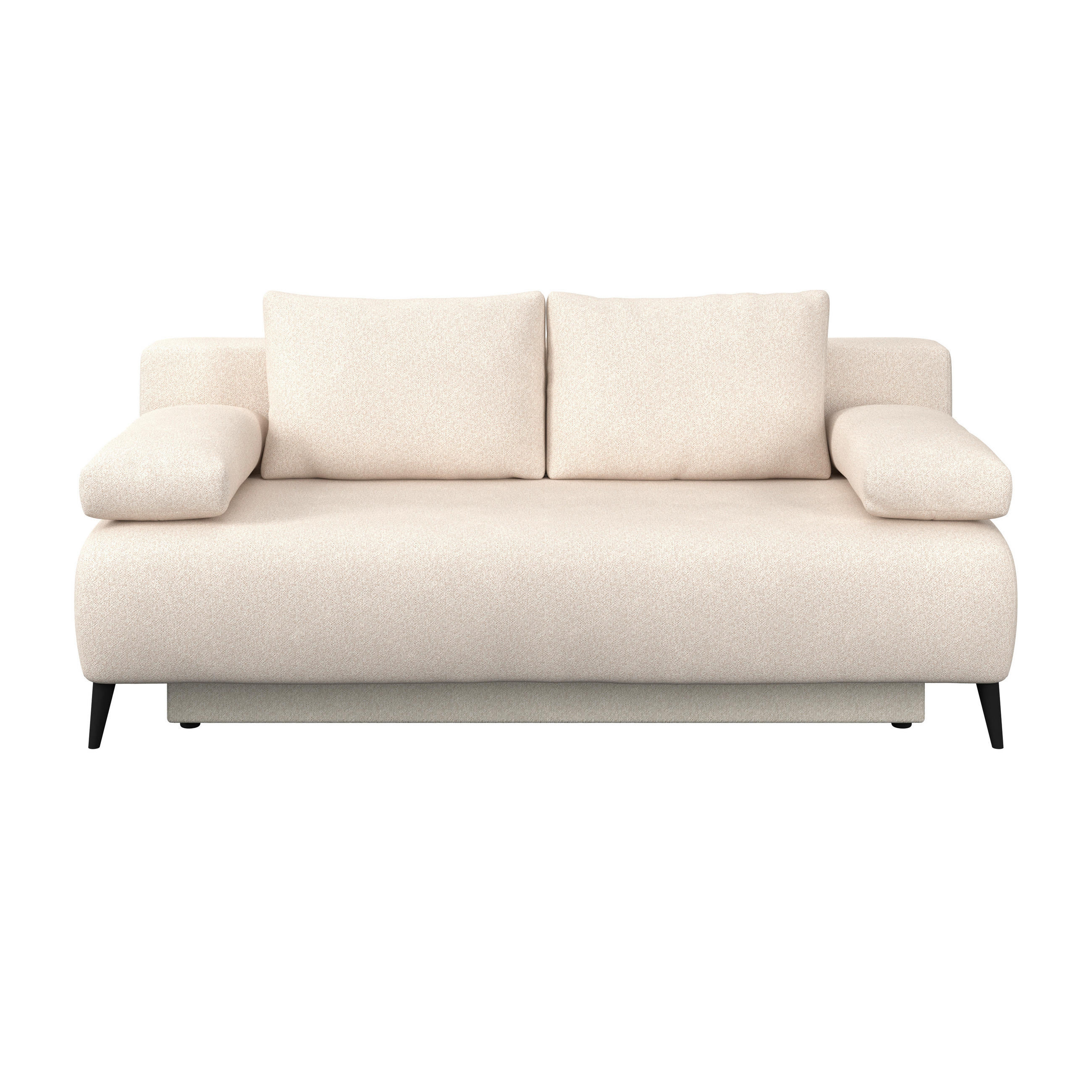 Canapea Extensibilă, lemn, plastic, textil, bej