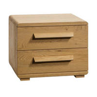 NACHTSCHRANK 48/39/43 cm Eiche massiv  - Eichefarben, Design, Holz (48/39/43cm) - Hasena