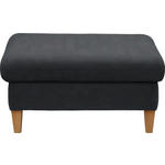 HOCKER Mikrofaser Anthrazit  - Anthrazit, KONVENTIONELL, Holz/Textil (95/49/65cm) - Cantus