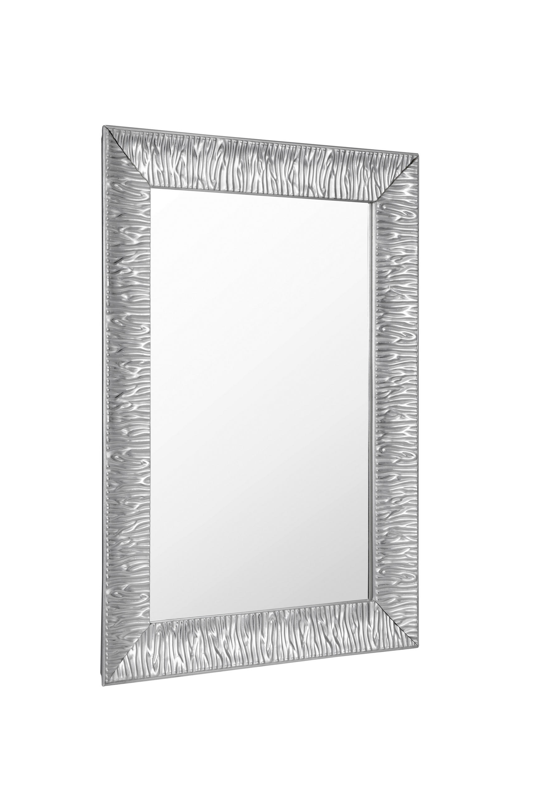 ZIDNO OGLEDALO 47/67/3 cm - srebrna, Lajfstajl, staklo/drvo (47/67/3cm) - Xora