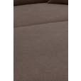 ECKSOFA  in Webstoff Braun  304/196 cm  - Schwarz/Braun, KONVENTIONELL, Textil/Metall (304/196cm) - Hom`in
