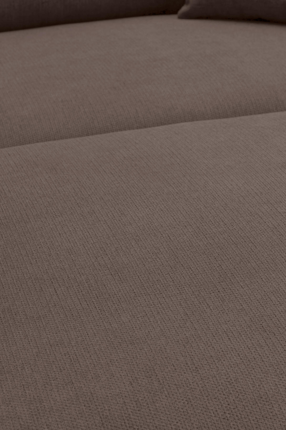 ECKSOFA Braun Webstoff  - Schwarz/Braun, KONVENTIONELL, Textil/Metall (304/196cm) - Hom`in